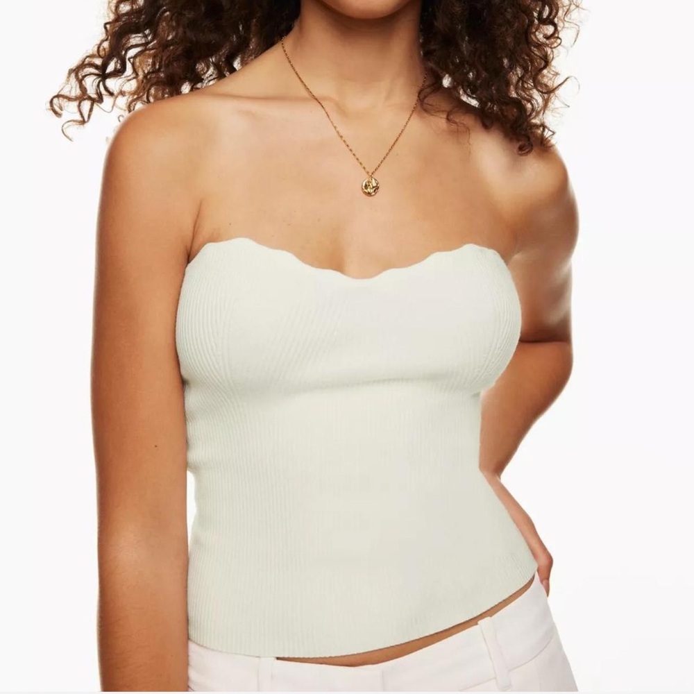 Aritzia Haven Tube Top Light Birch